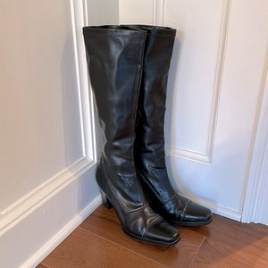 Franco Sarto 8.5 black leather boots from Lord and Taylor.